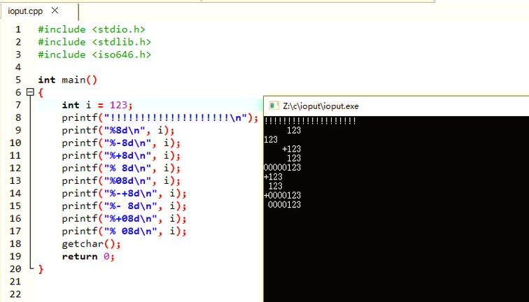 c语言 printf 退行