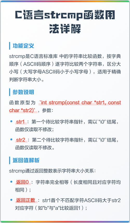 c语言strcmp函数实现