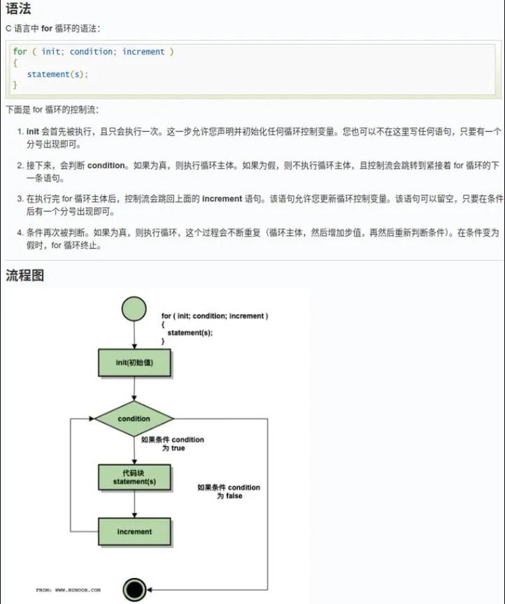 c语言for循环break